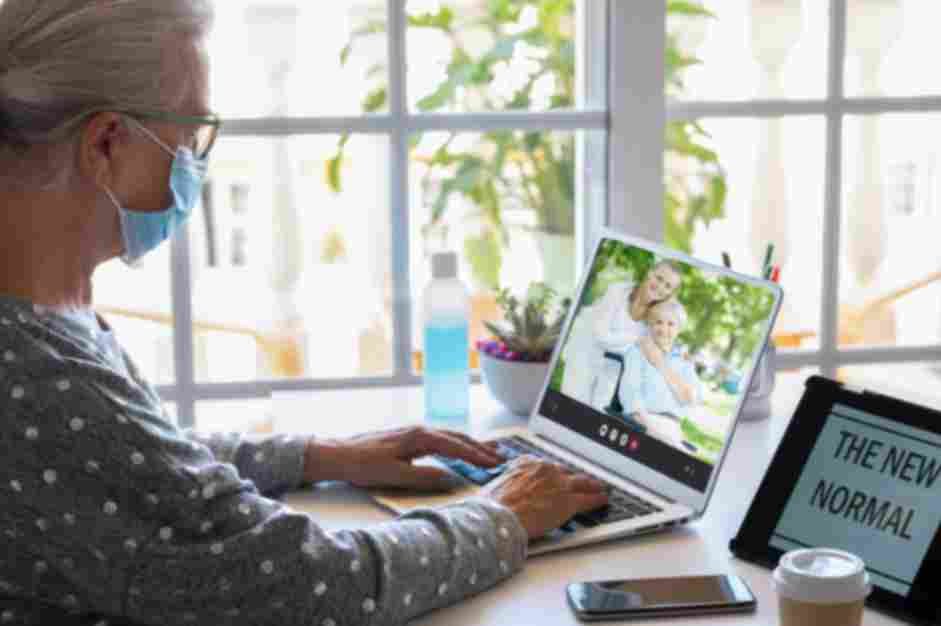 Woman in Salisbury area joining virtual therapy Salisbury online counseling session from home